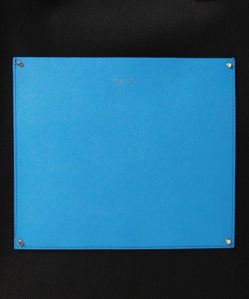 Leather Pocket Canvas Tote Bag