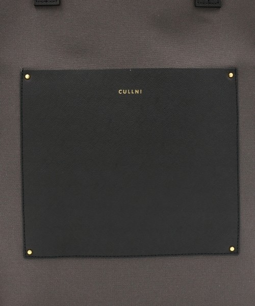 Leather Pocket Canvas Tote Bag