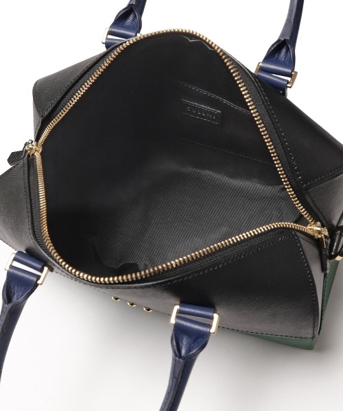 Leather Mini Boston Hand Bag