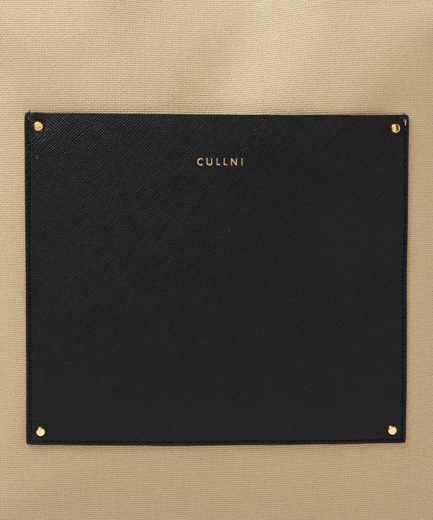 Leather Pocket Canvas Mini Tote