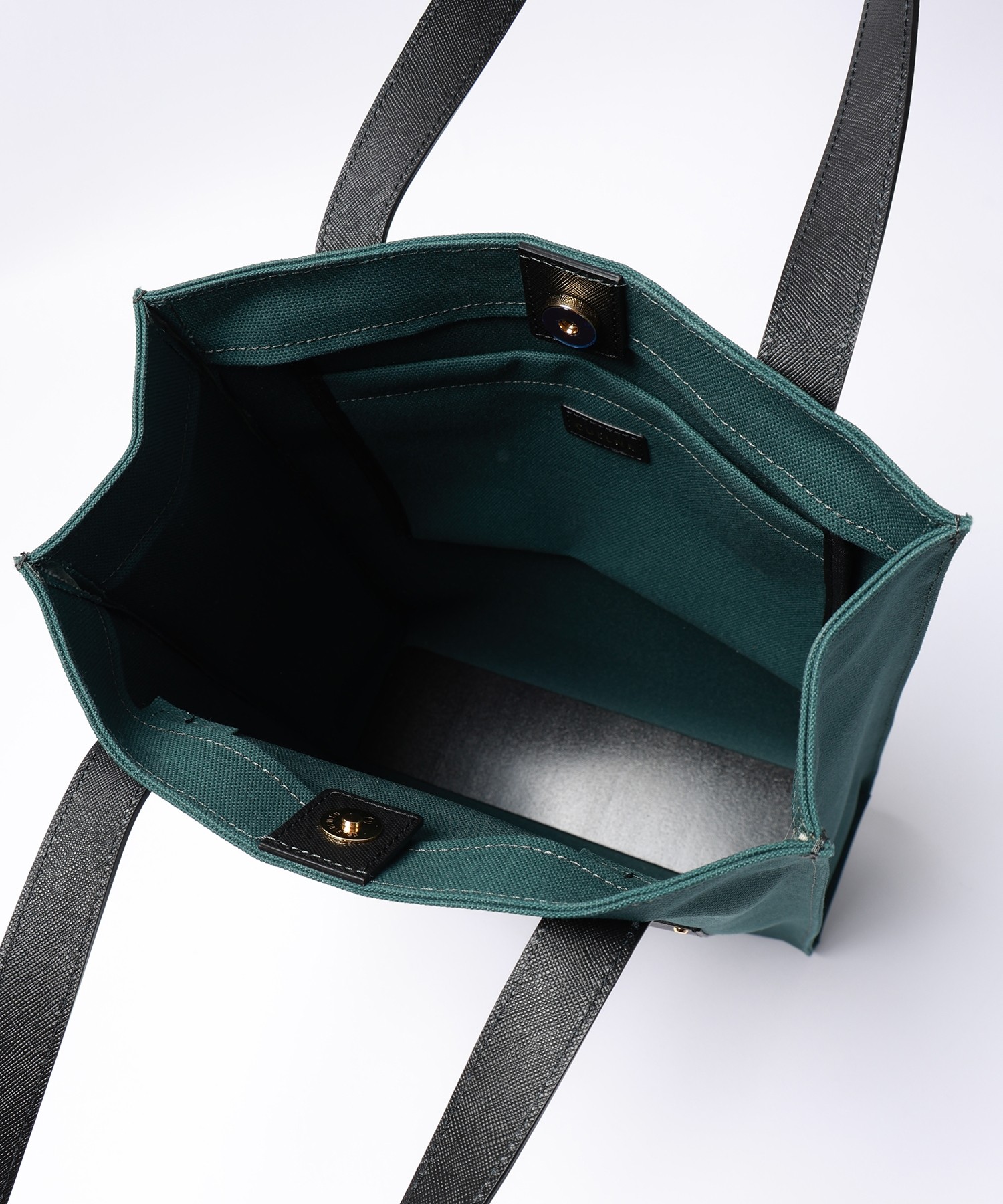 Leather Pocket Canvas Mini Tote