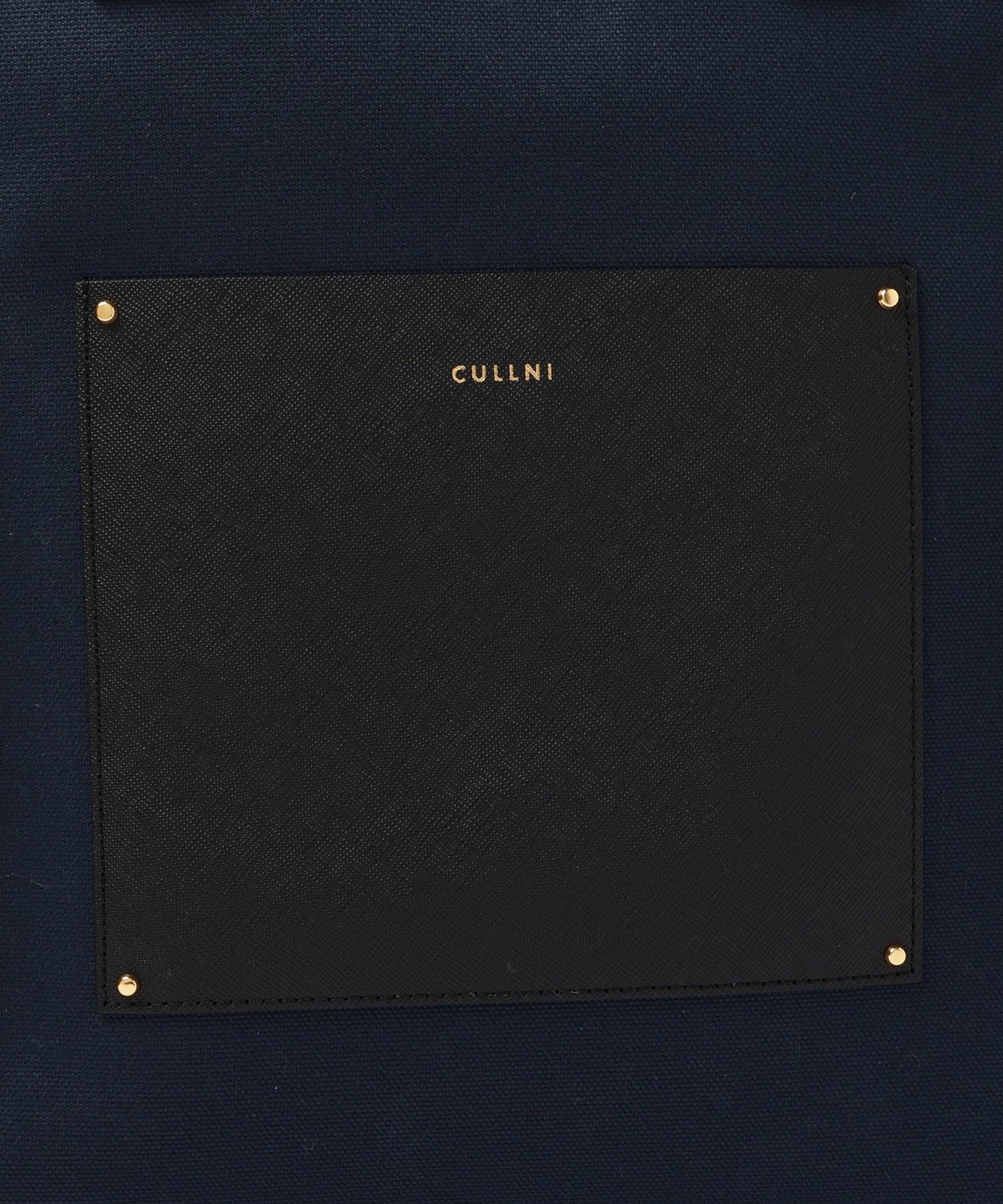 Leather Pocket Canvas Mini Tote