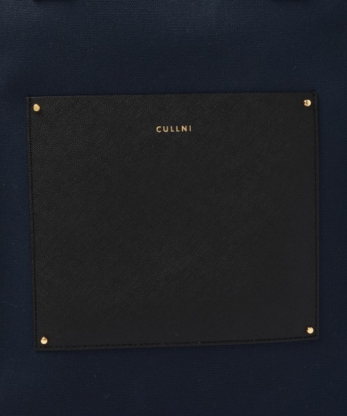 Leather Pocket Canvas Mini Tote