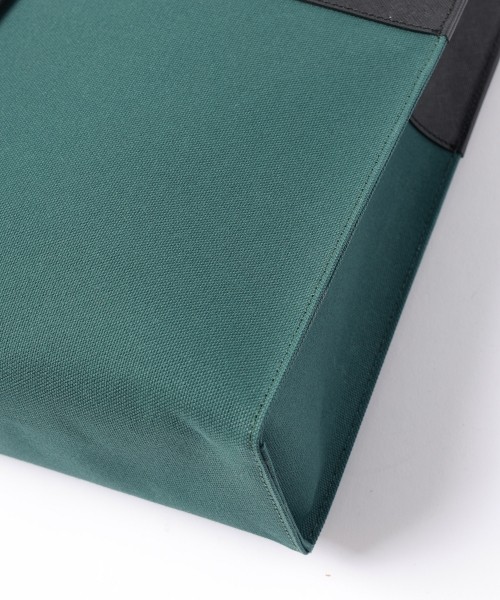 Leather Belt Handle&Canvas Combination Mini Tote Bag