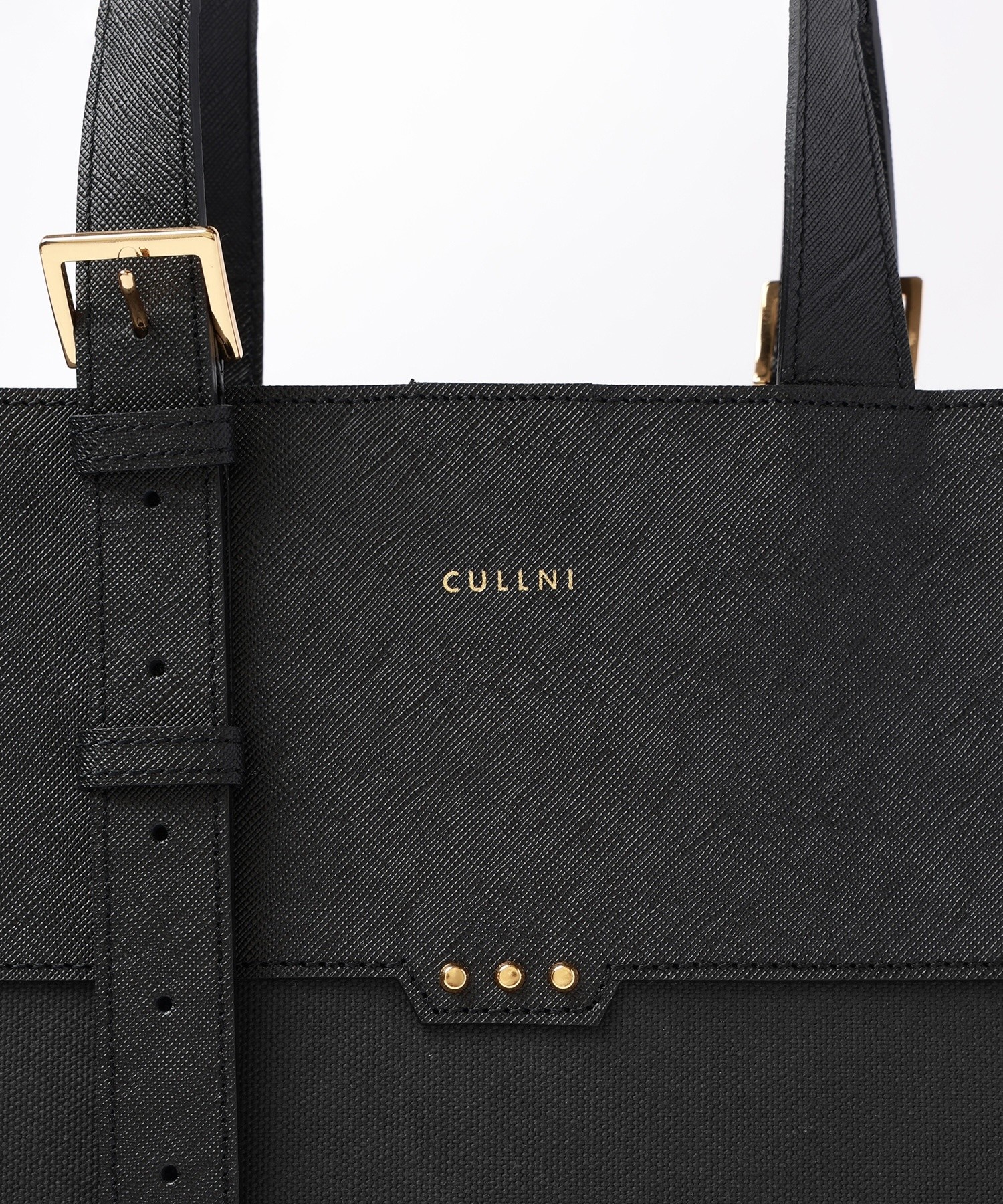 Leather Belt Handle&Canvas Combination Mini Tote Bag