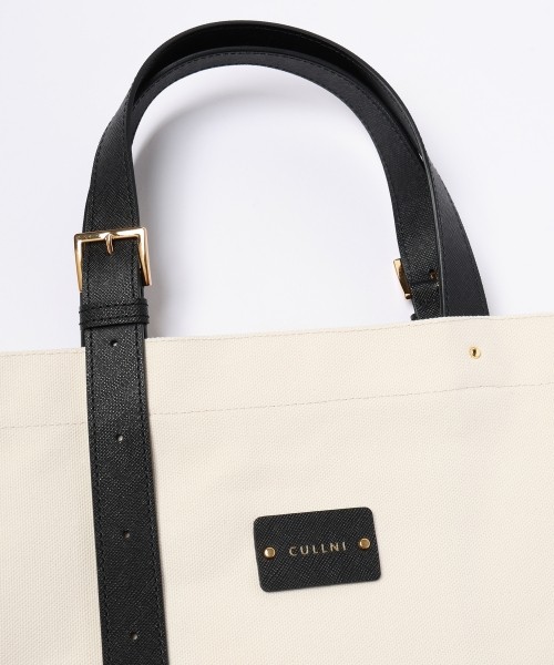 Adjustable Leather Belt Handle Eco Tote Bag