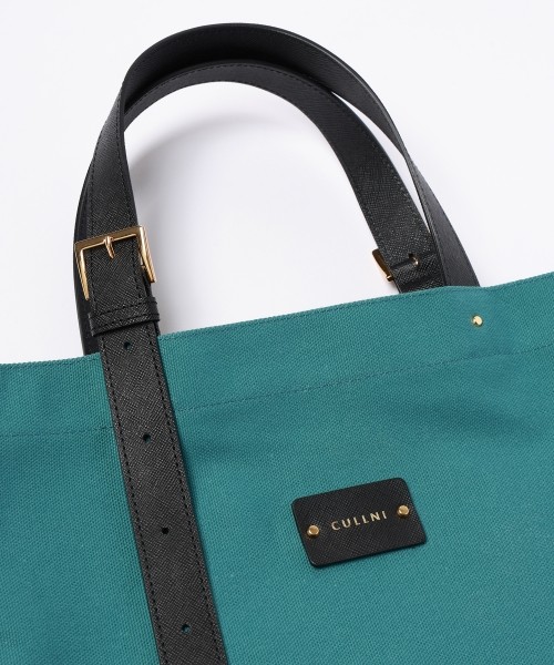 Adjustable Leather Belt Handle Eco Tote Bag