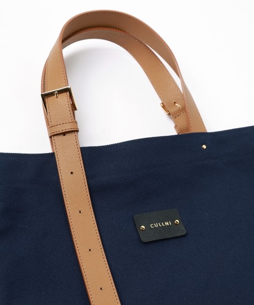 Adjustable Leather Belt Handle Eco Tote Bag