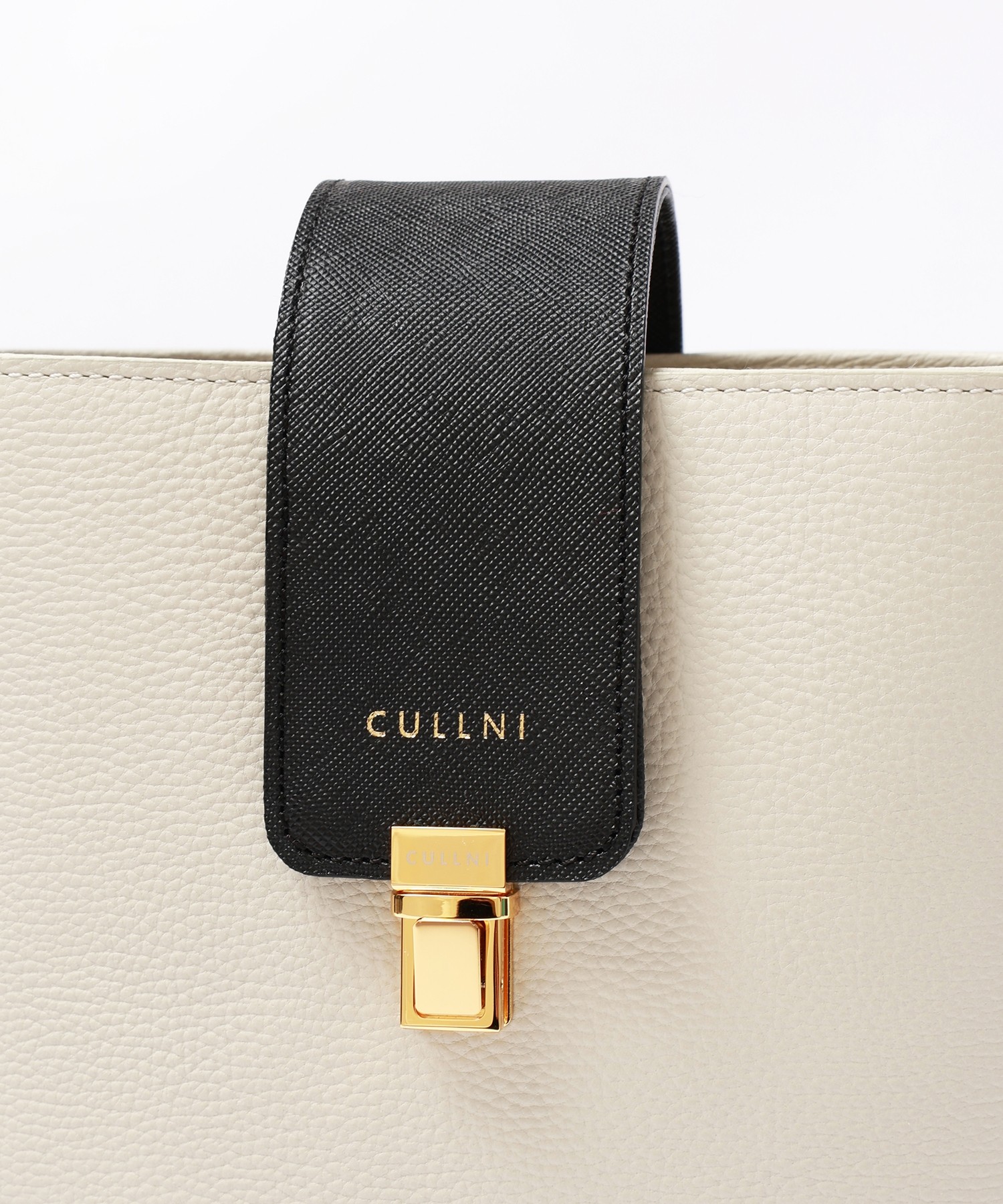 Leather Flap Bucket Bag