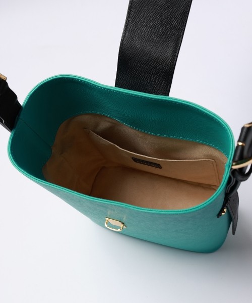 Leather Flap Bucket Bag