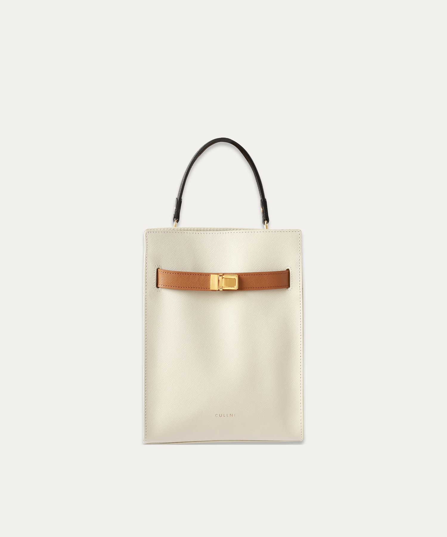 Clasp lock Belt Hand Bag