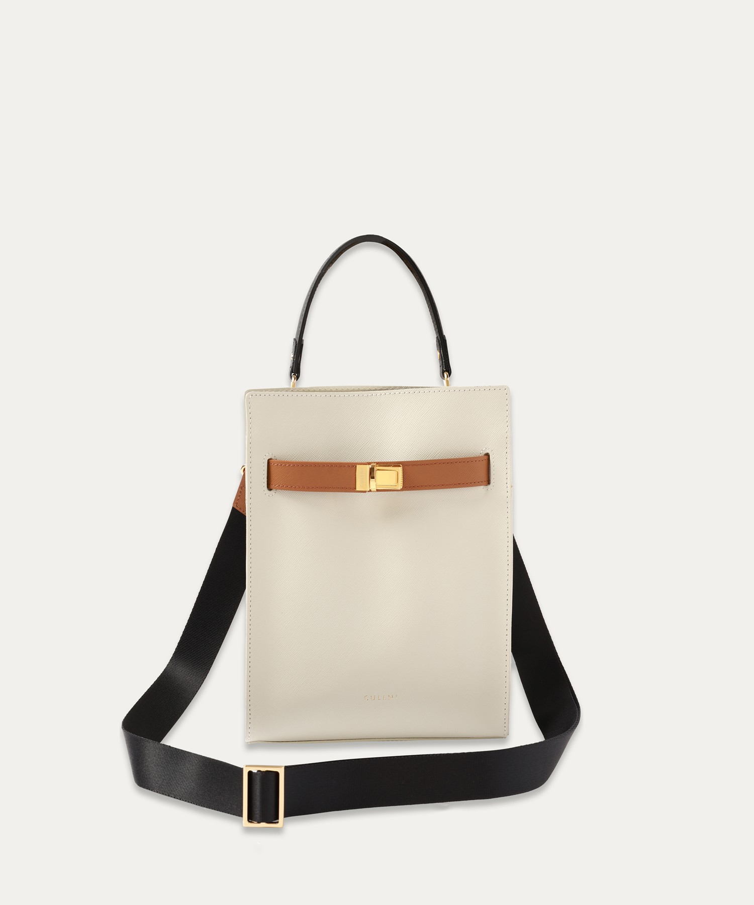 Clasp lock Belt Hand Bag