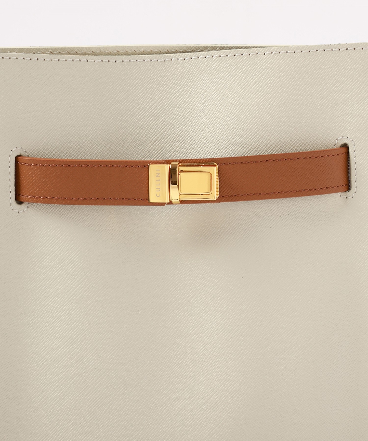 Clasp lock Belt Hand Bag