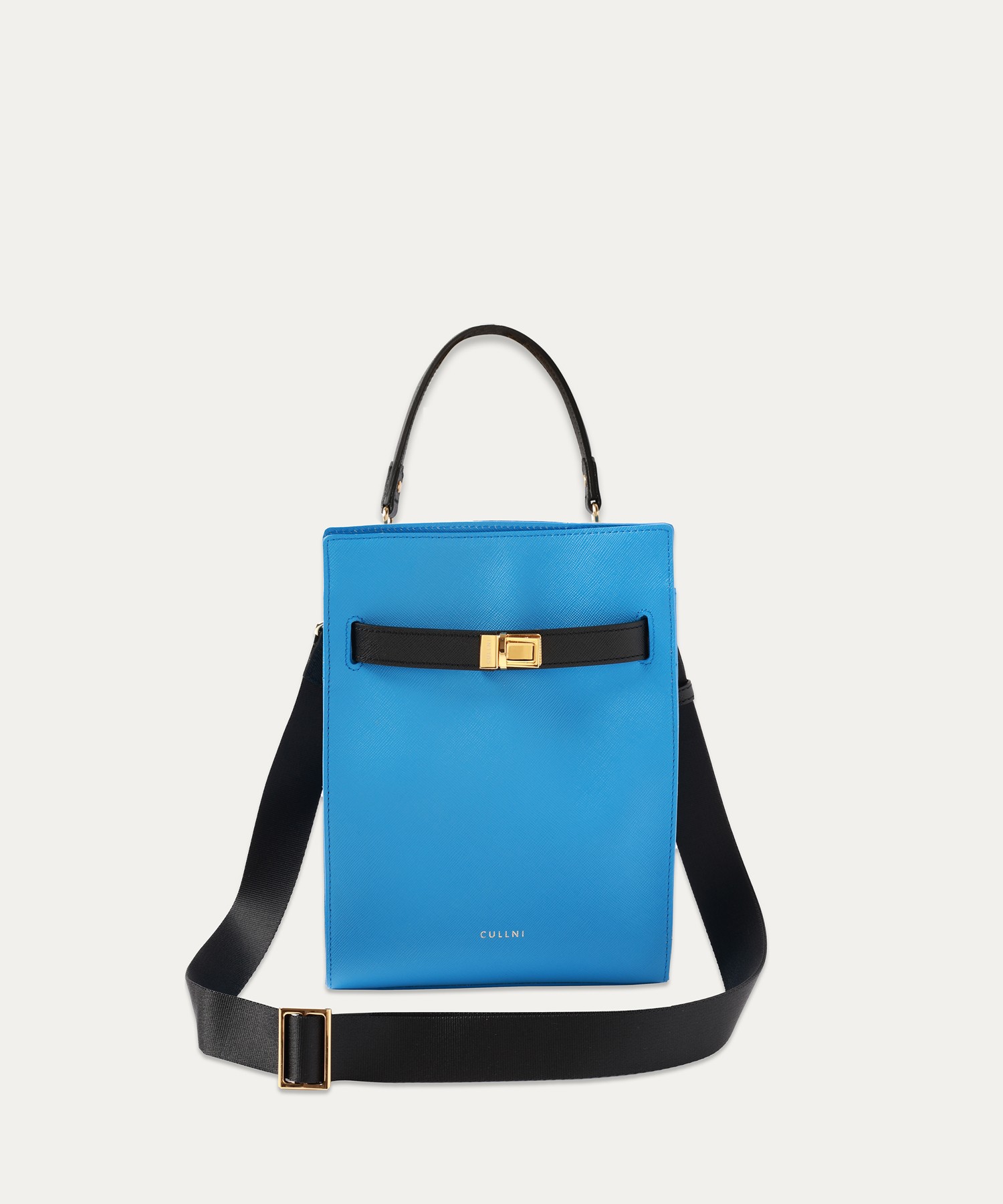 Clasp lock Belt Hand Bag