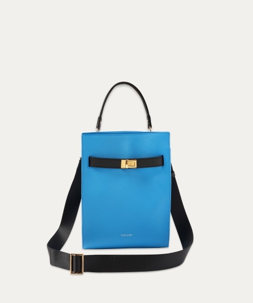 Clasp lock Belt Hand Bag