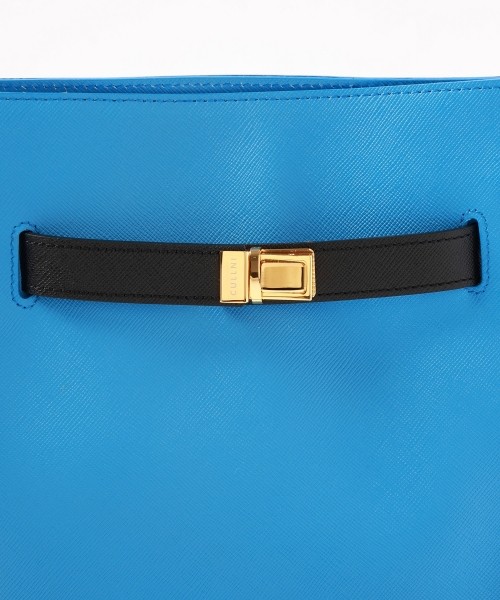 Clasp lock Belt Hand Bag