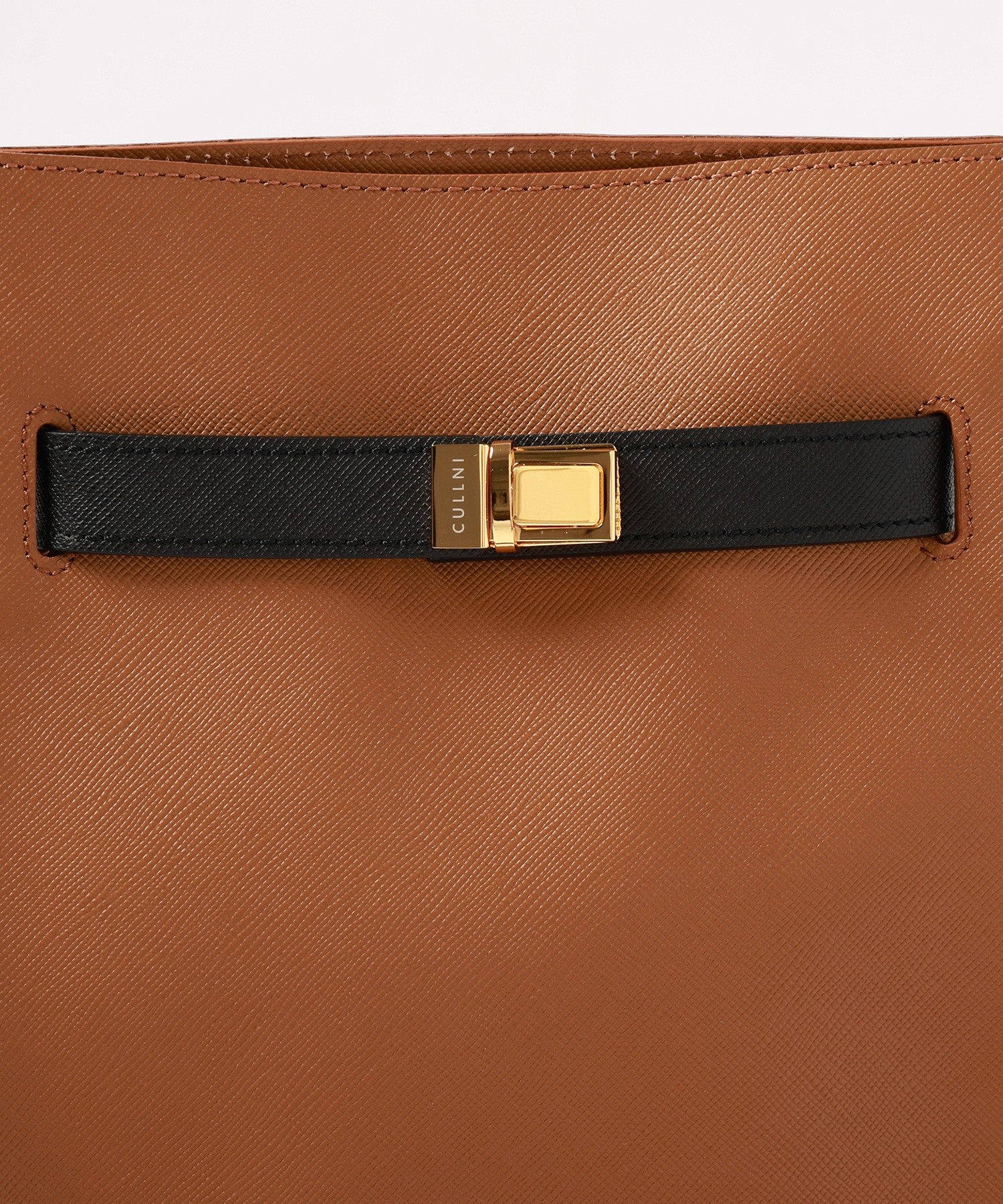 Clasp lock Belt Hand Bag