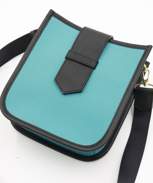 Clasp lock Leather Mini Shoulder Bag
