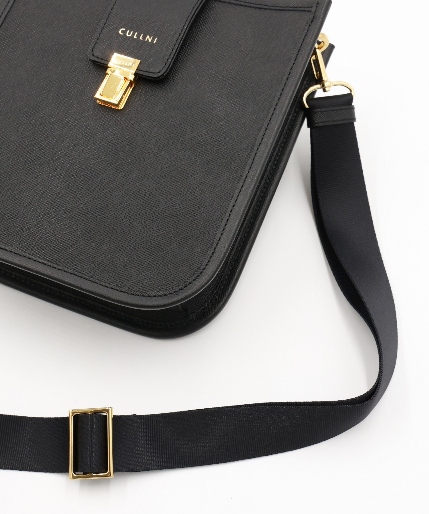 Clasp lock Leather Mini Shoulder Bag