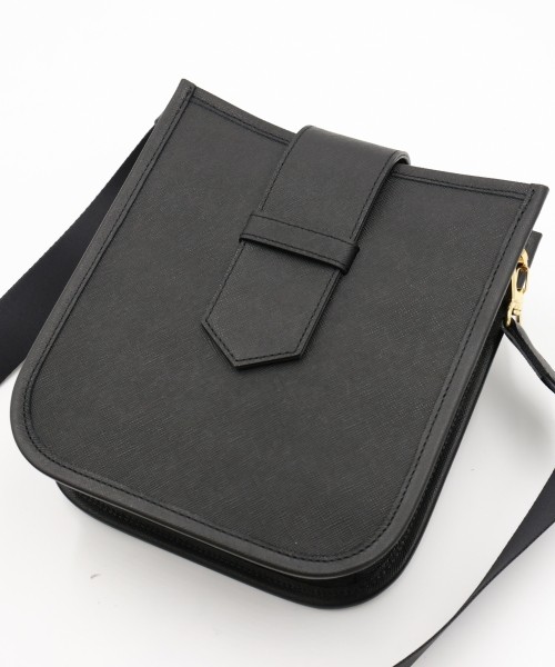 Clasp lock Leather Mini Shoulder Bag