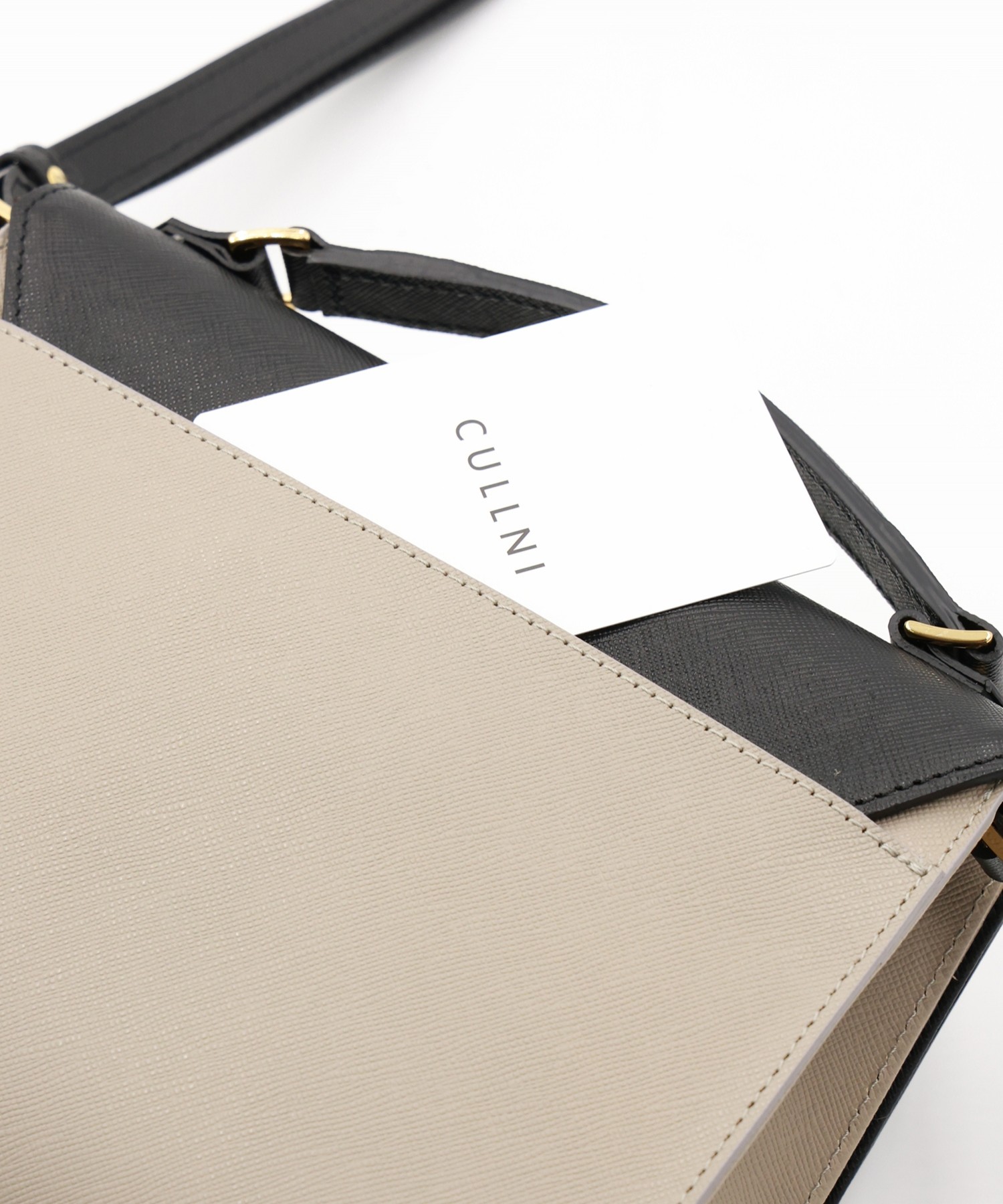 Clasp lock Leather Pocket Hand Bag