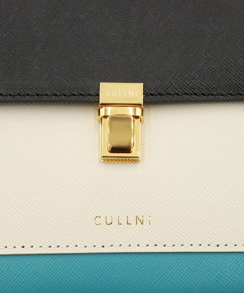 Clasp lock Leather Pocket Hand Bag