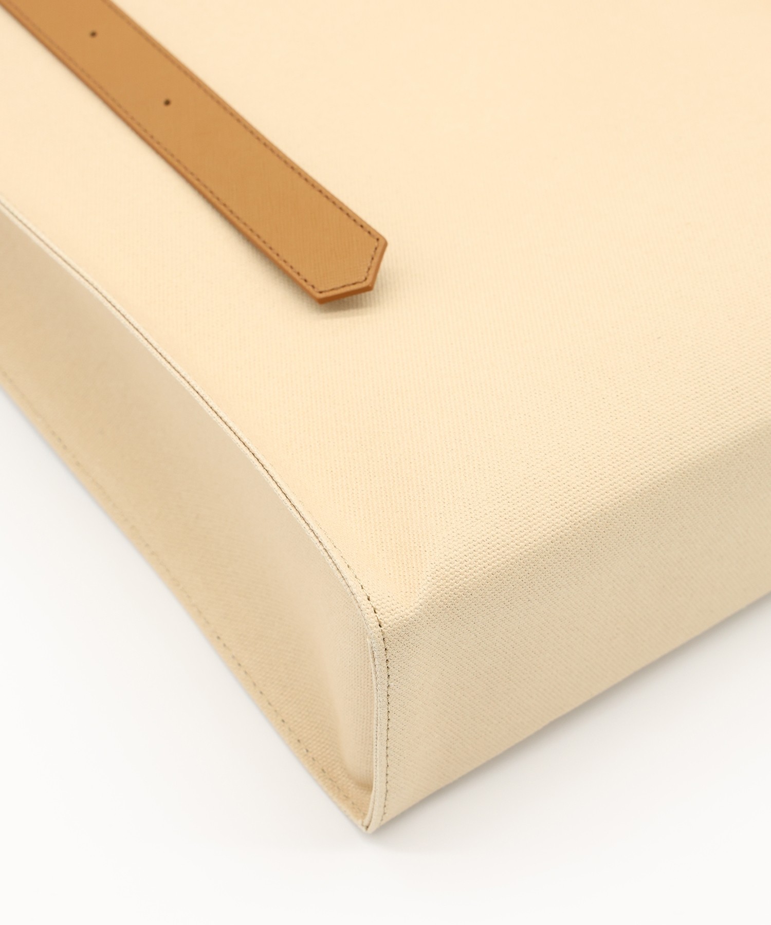 Leather Flap Adjustable Belt Canvas Tote