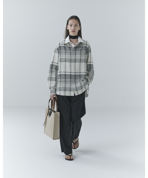 Leather Flap Adjustable Belt Canvas Tote