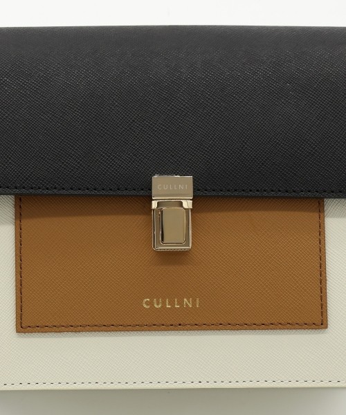 Leather Tuck Lock Mini Flap Bag