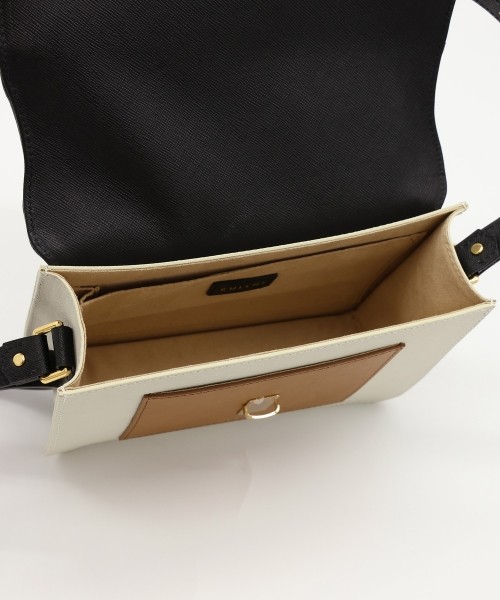 Leather Tuck Lock Mini Flap Bag