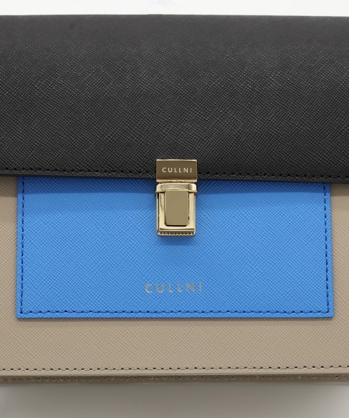 Leather Tuck Lock Mini Flap Bag