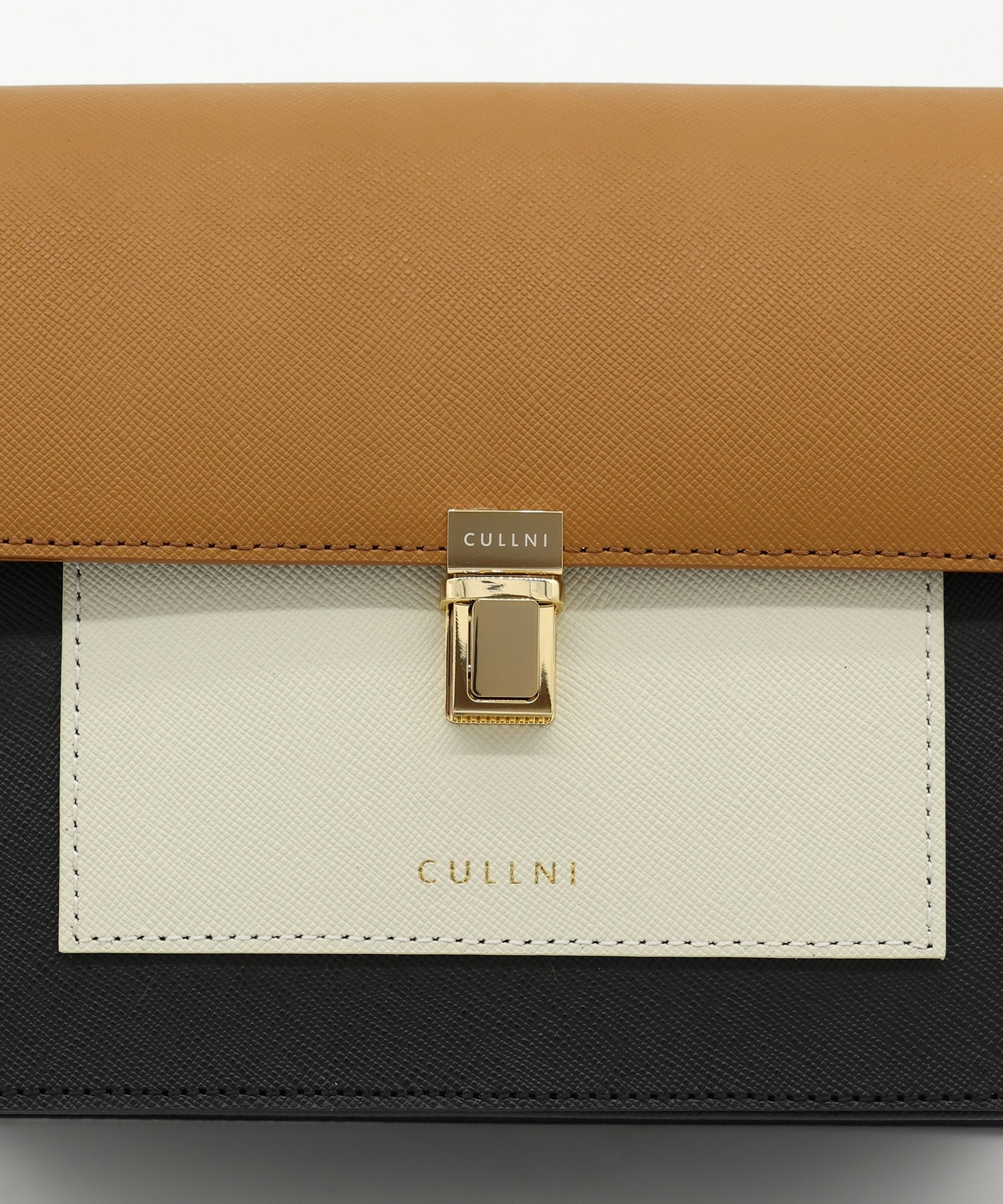 Leather Tuck Lock Mini Flap Bag