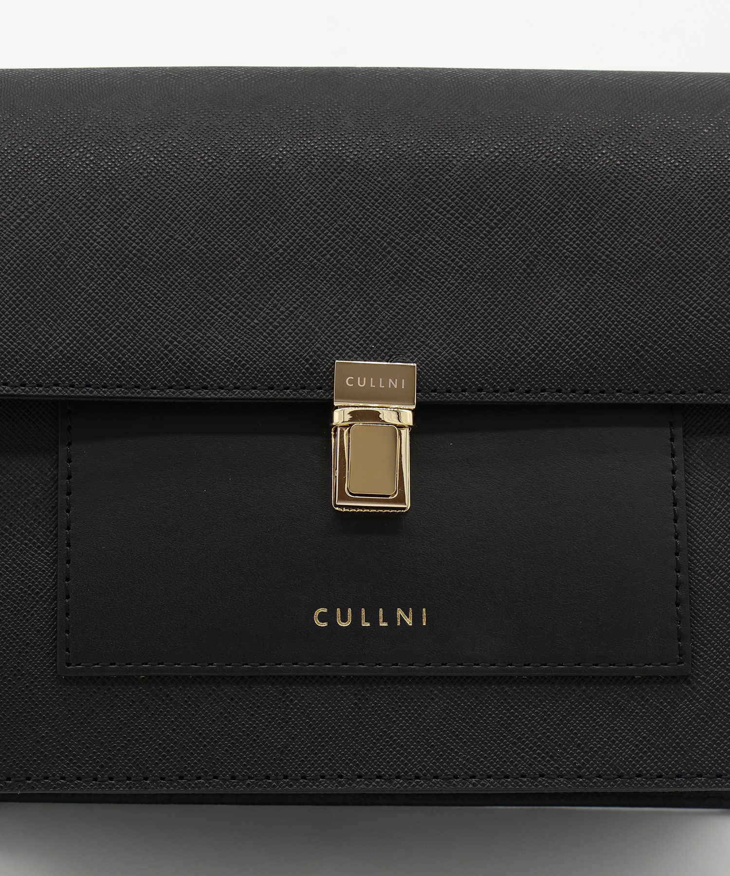 Leather Tuck Lock Mini Flap Bag
