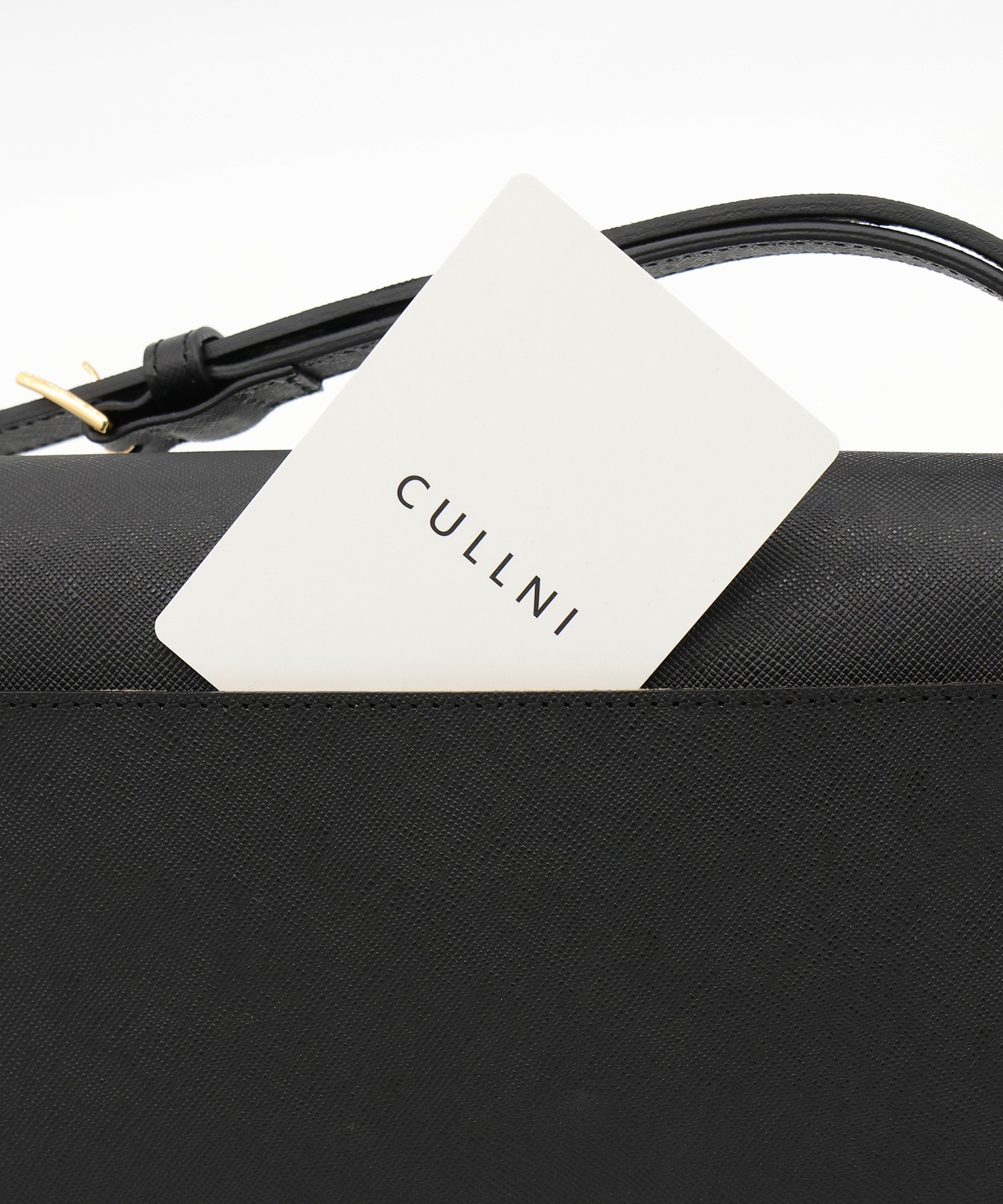 Leather Tuck Lock Mini Flap Bag