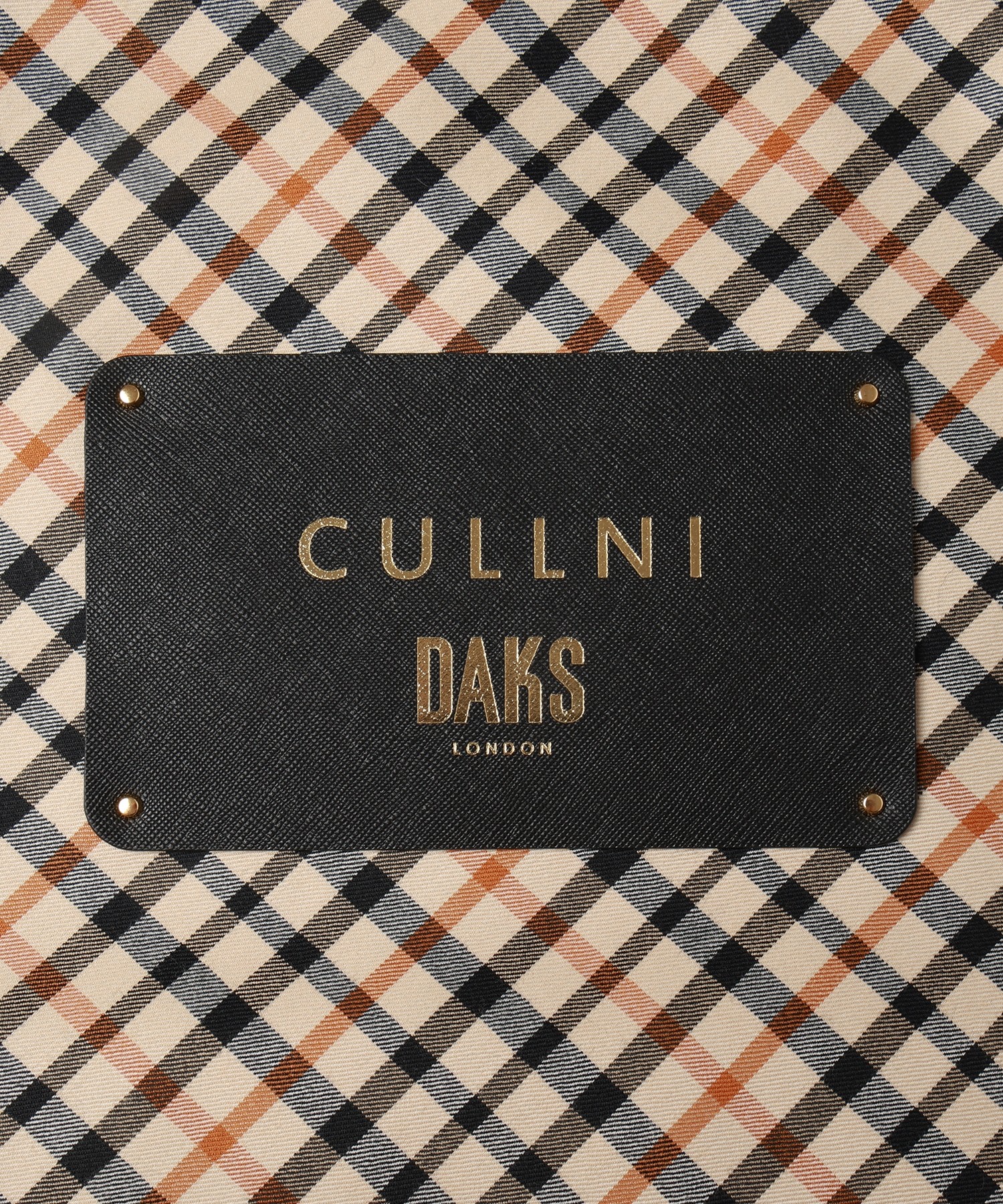 CULLNI for DAKS LONDON Big Leather Patch Tote