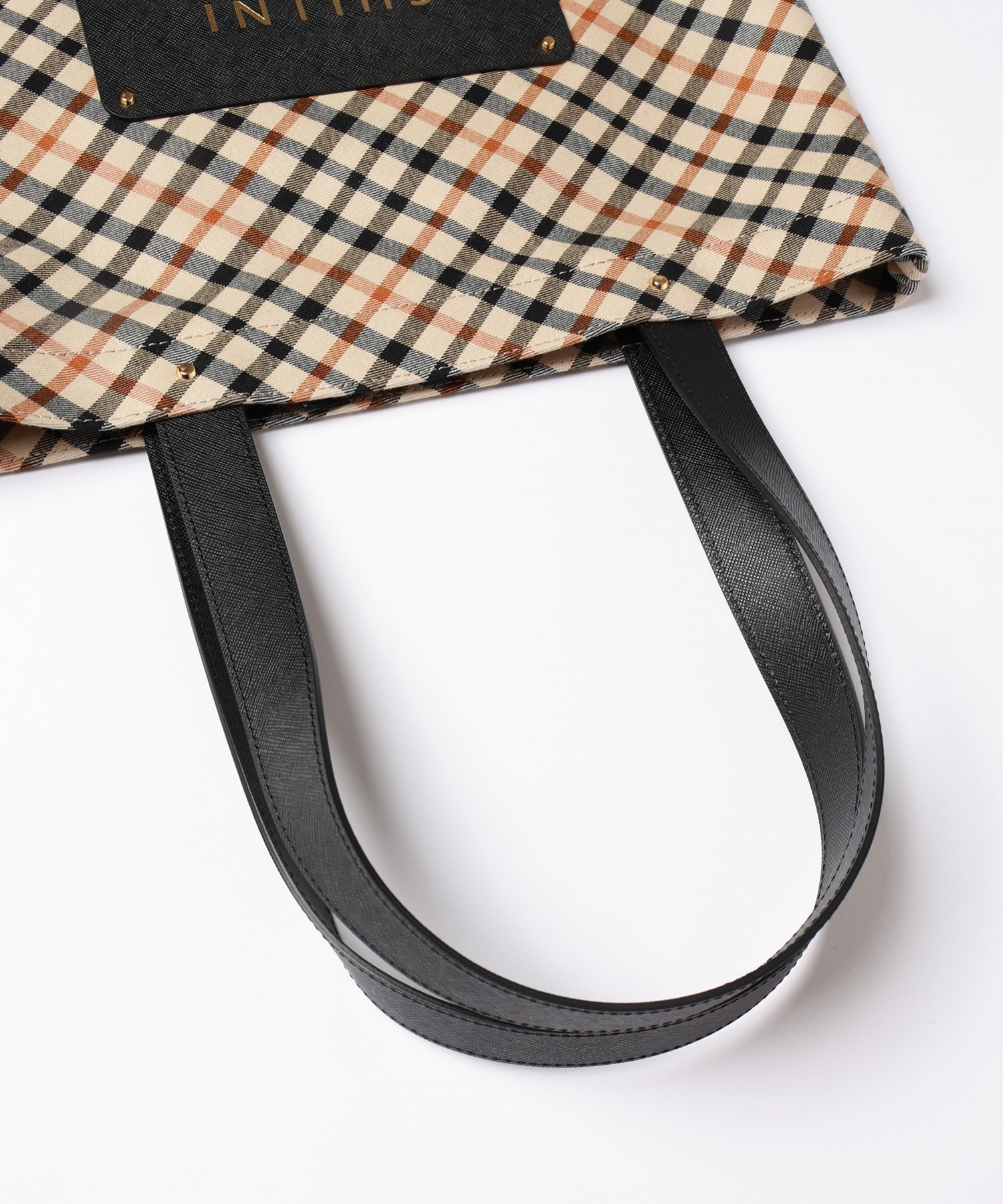 CULLNI for DAKS LONDON Big Leather Patch Tote