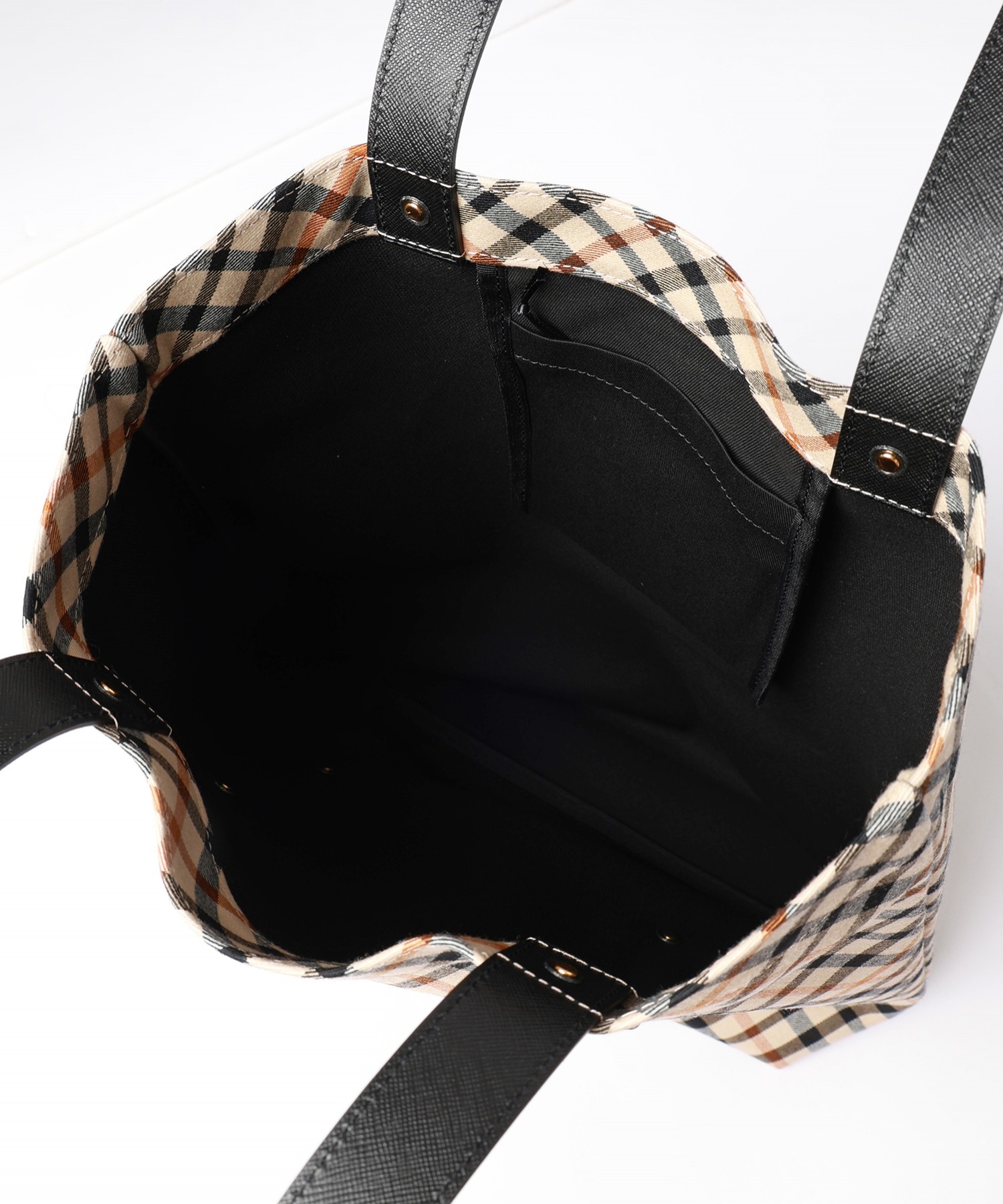 CULLNI for DAKS LONDON Big Leather Patch Tote