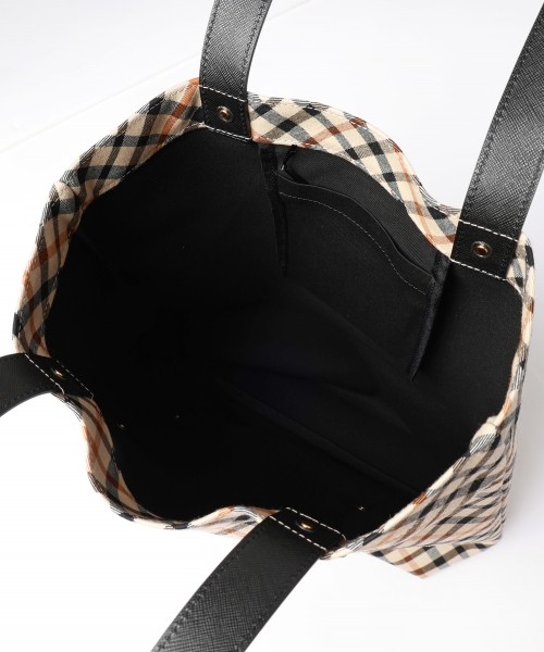 CULLNI for DAKS LONDON Big Leather Patch Tote