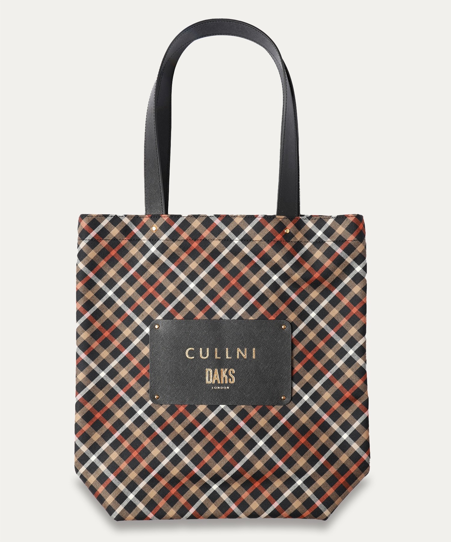 CULLNI for DAKS LONDON Big Leather Patch Tote