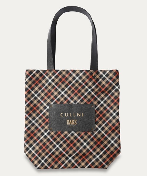 CULLNI for DAKS LONDON Big Leather Patch Tote