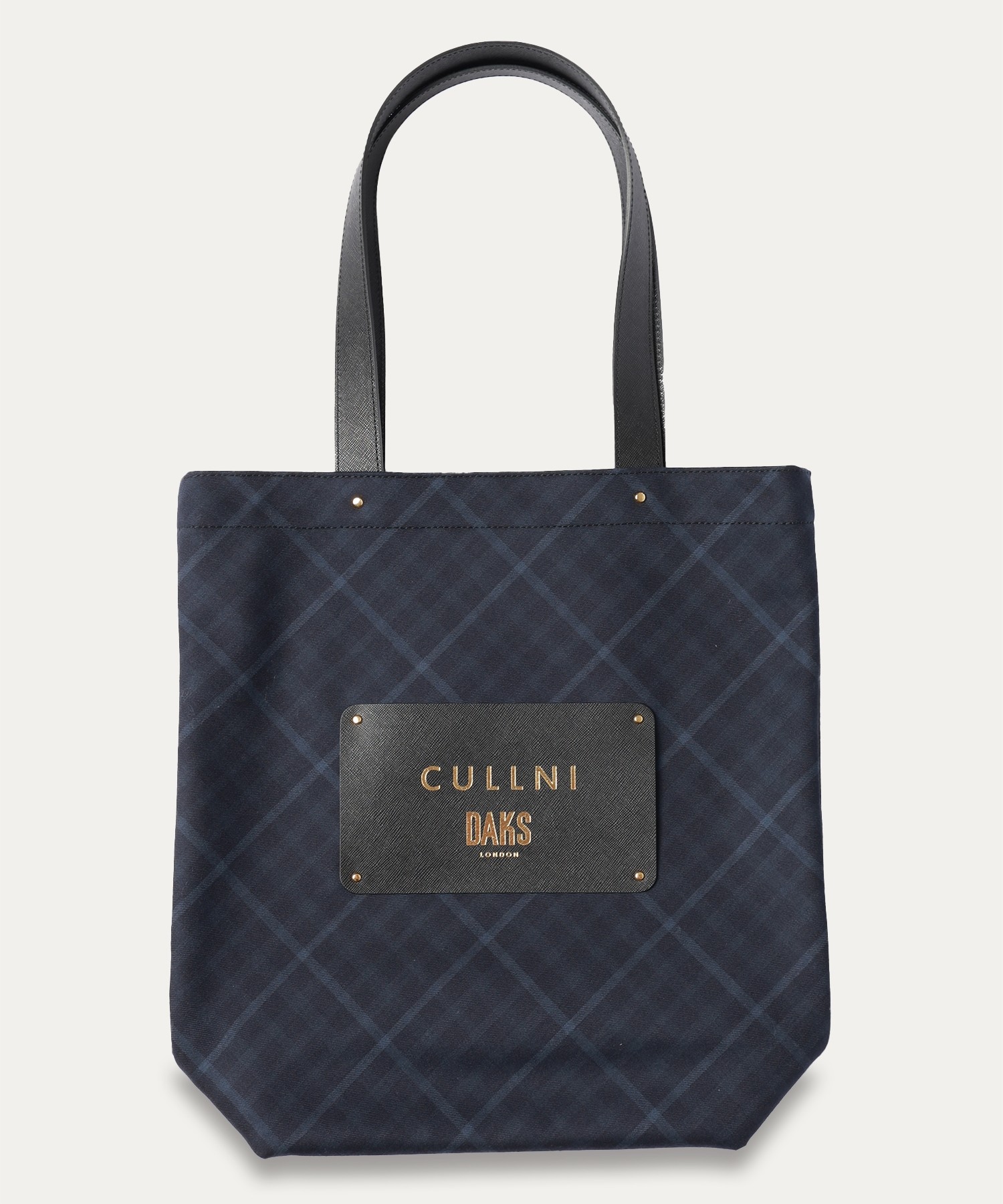 CULLNI for DAKS LONDON Big Leather Patch Tote