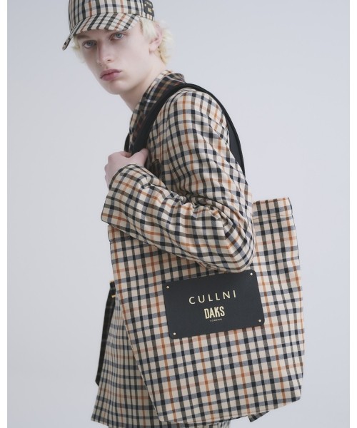 CULLNI for DAKS LONDON Big Leather Patch Tote