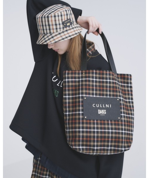 CULLNI for DAKS LONDON Big Leather Patch Tote