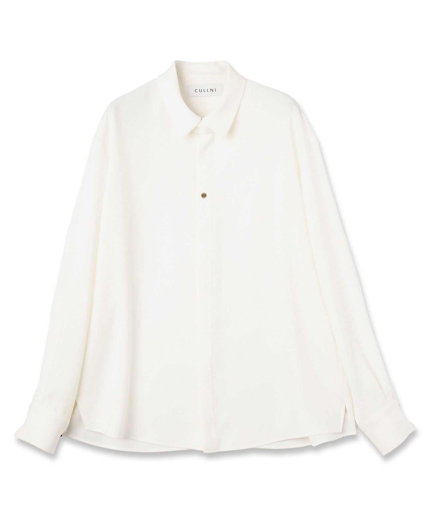 Double Cloth Twill Front Fly Chin Tab Shirt