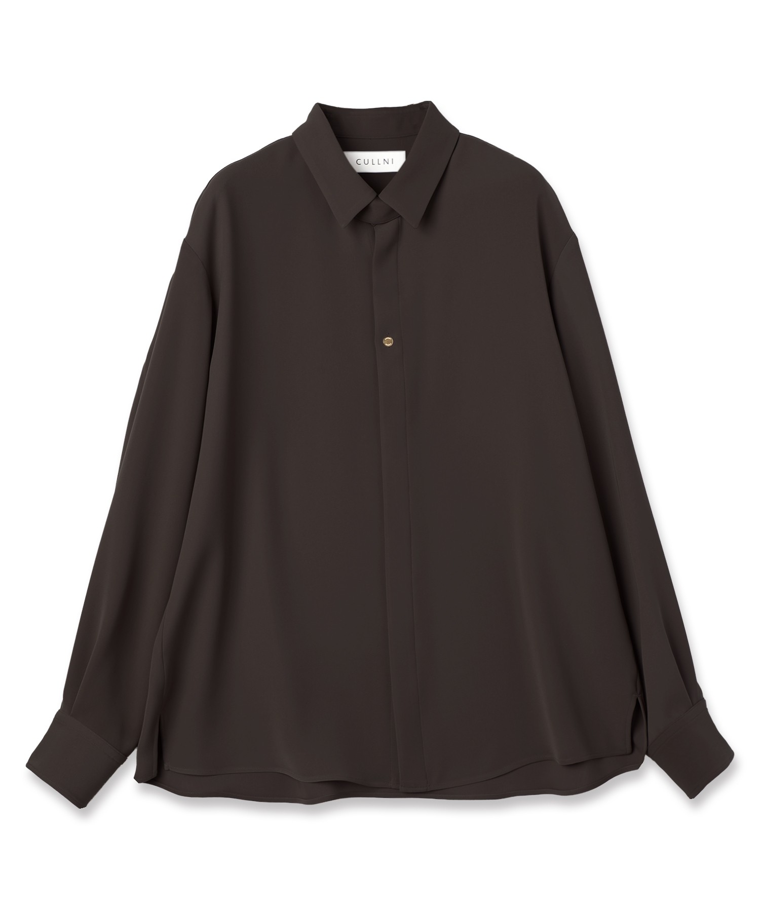 Double Cloth Twill Front Fly Chin Tab Shirt