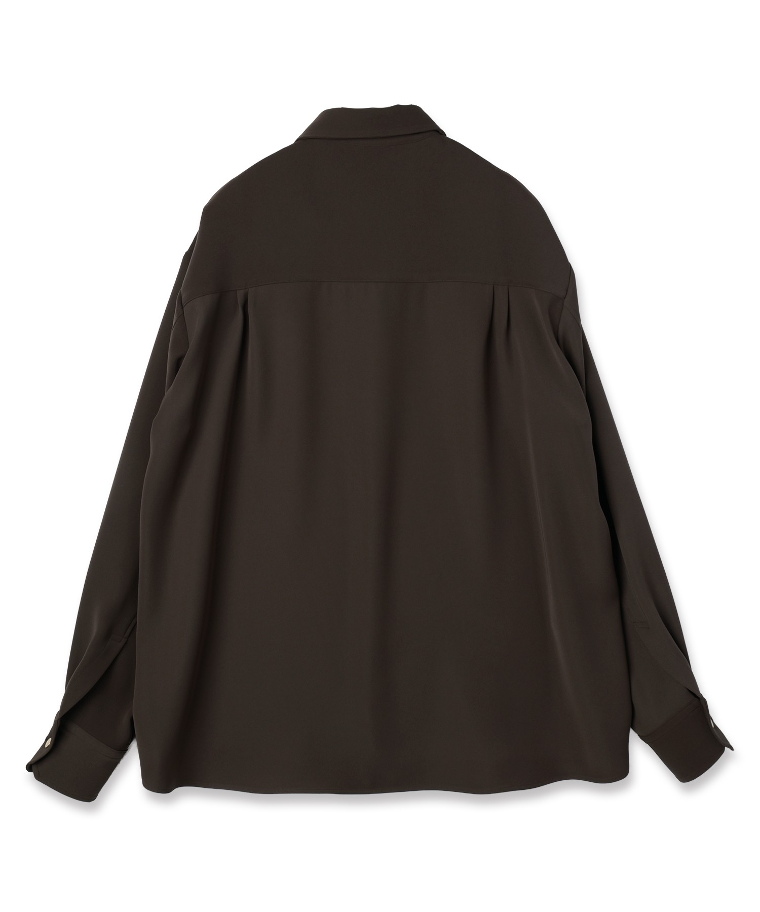 Double Cloth Twill Front Fly Chin Tab Shirt