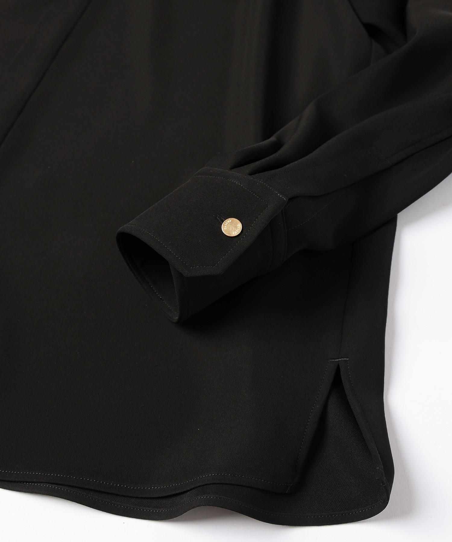 Double Cloth Twill Front Fly Chin Tab Shirt