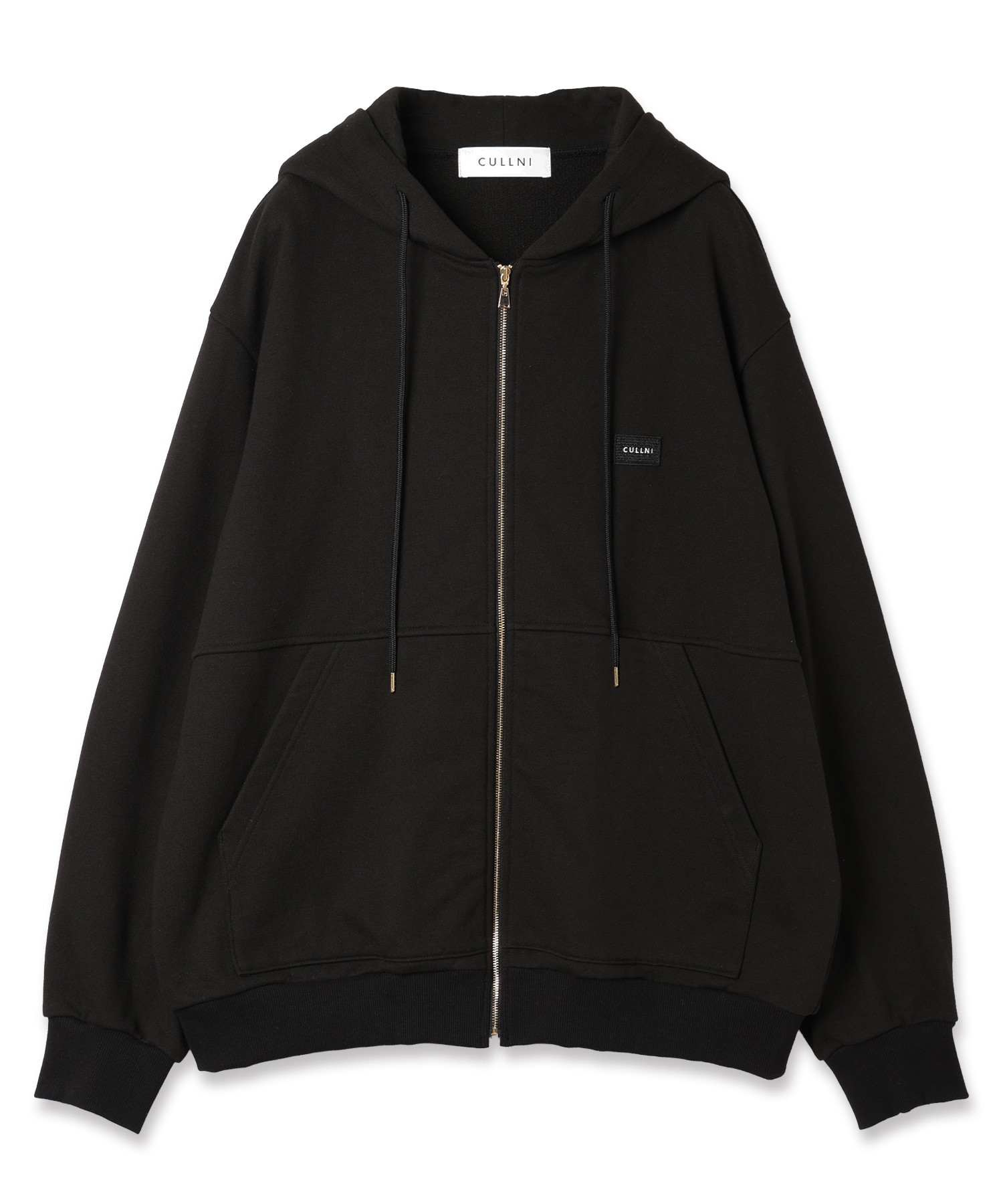 French Terry Embroidery Patch Zip Up Hoodie