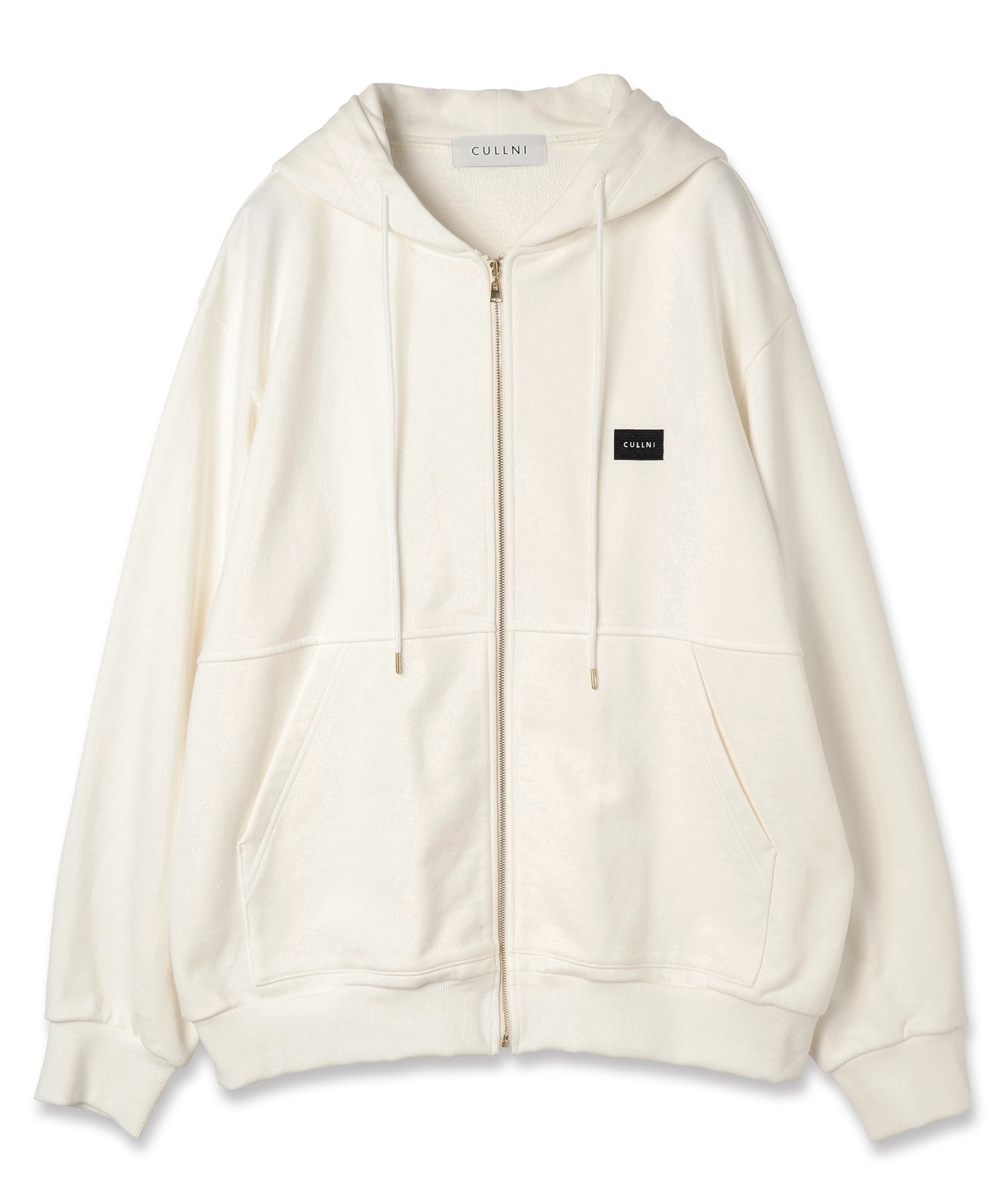 French Terry Embroidery Patch Zip Up Hoodie