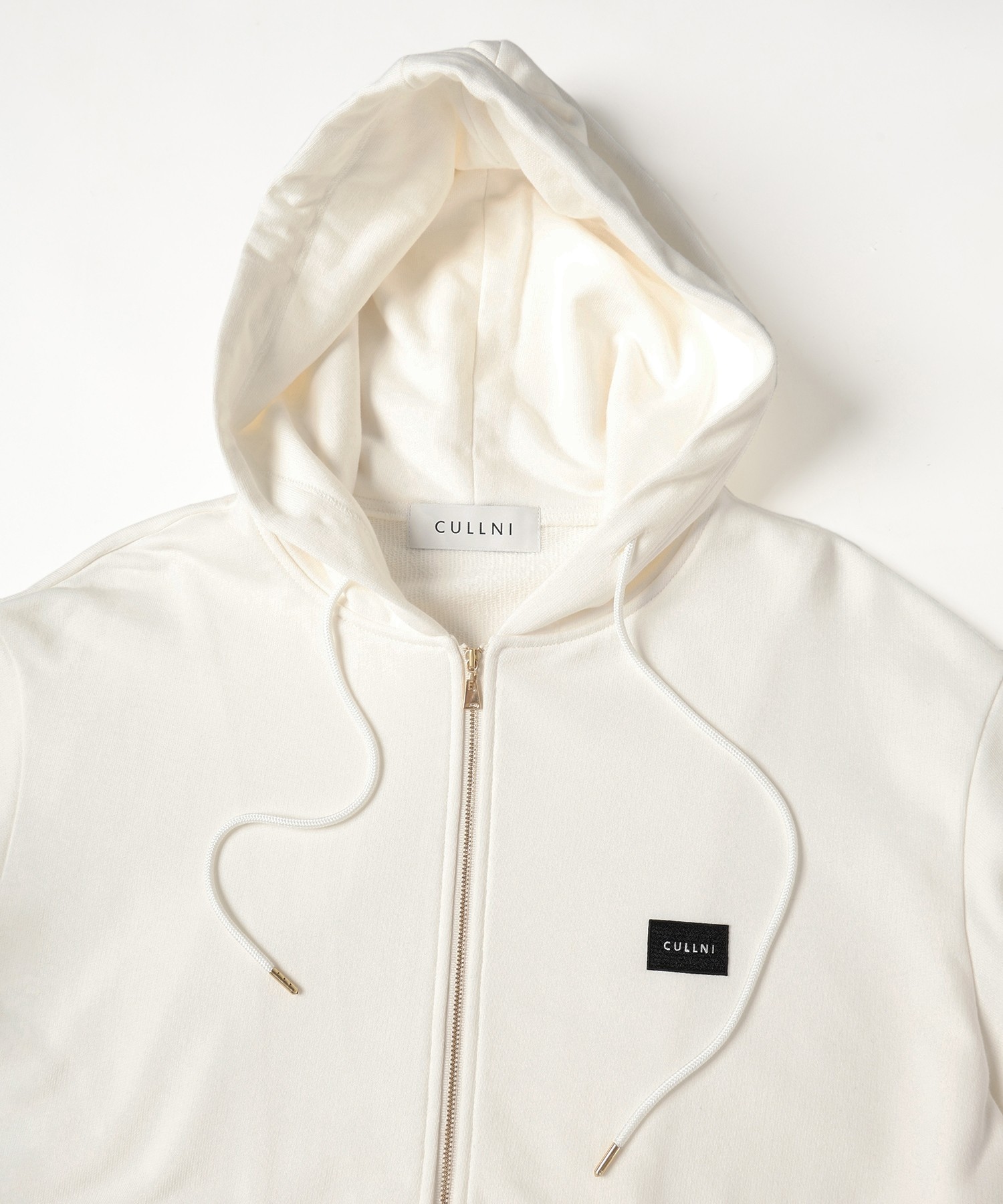 French Terry Embroidery Patch Zip Up Hoodie